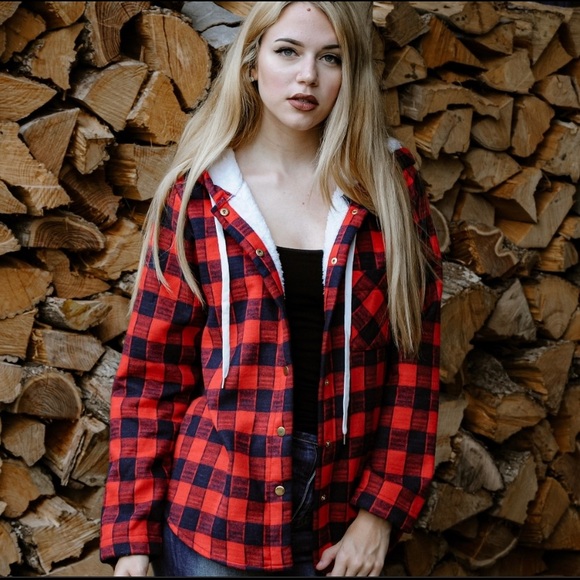 NWT Plaid jacket, fleece lined flannel Sz M, L available - Picture 3 of 5